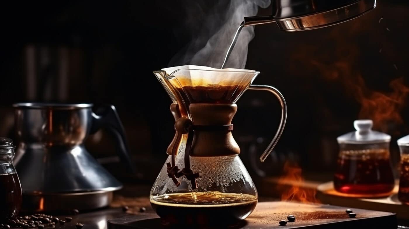 Die Chemex-Kaffeekanne
